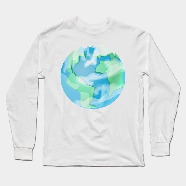 Nature Conservation Shirt Planet Greta Mother Earth Thunberg Cute Recycle Funny Mother Earth Water Plastic Eco Climate Change SOS Help Pollution Nature Ozone Environment Cute Funny Gift Idea Long Sleeve T-Shirt by EpsilonEridani